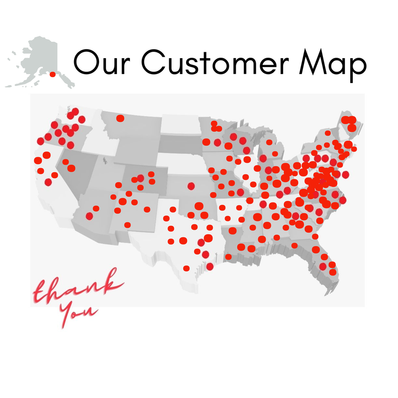 Out On a Limb Customer Map 