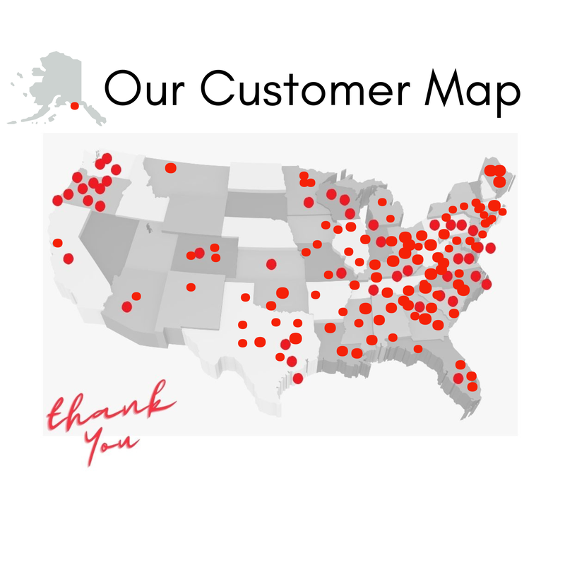 Out On a Limb Customer Map 