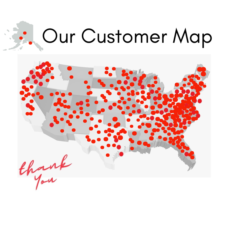 RabbitrailSupply.com customer map