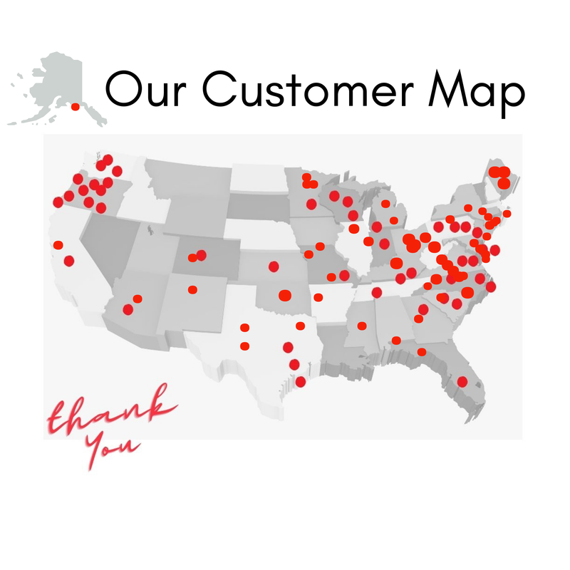Rabbitrail Supply Customer Map 